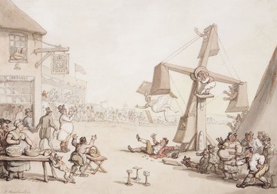 Figury na jarmarku, 1803 autorstwa Thomas Rowlandson