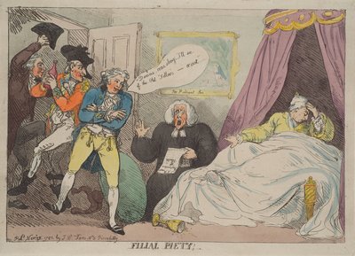 Szacunek dla rodziców autorstwa Thomas Rowlandson