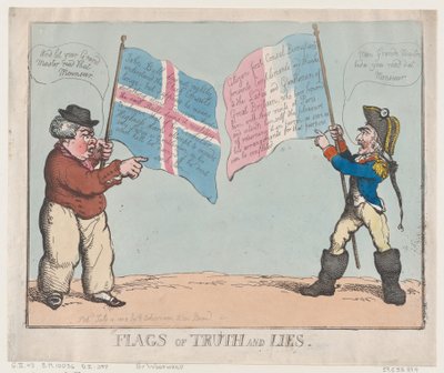 Flagi prawdy i kłamstwa, 10 lipca 1803 r., 10 lipca 1803 r. autorstwa Thomas Rowlandson