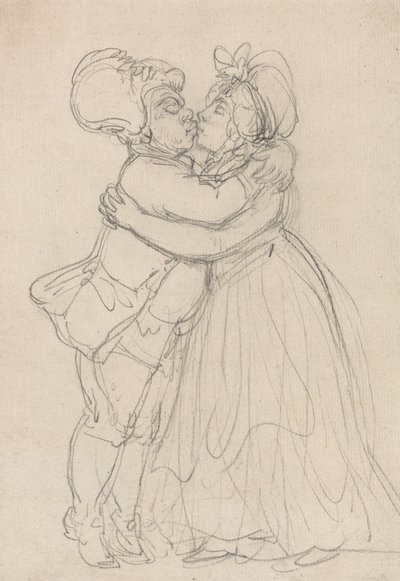 Wybaczający kochankowie autorstwa Thomas Rowlandson
