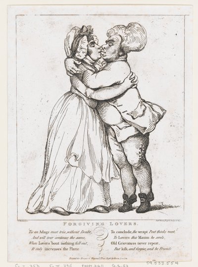 Wybaczający kochankom, 15 marca 1798 r., 15 marca 1798 r. autorstwa Thomas Rowlandson