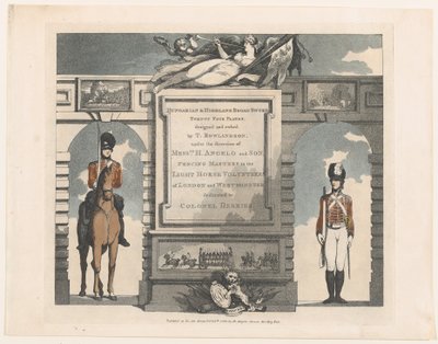 Napastnik, pałasz węgierski i góralski, 12 lutego 1799 r. autorstwa Thomas Rowlandson