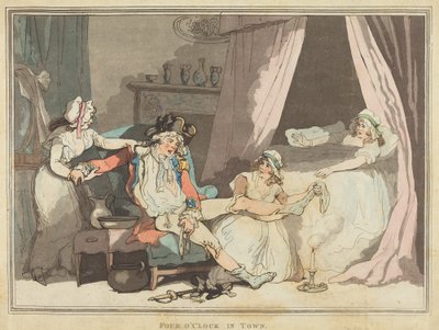 Czwarta godzina w mieście autorstwa Thomas Rowlandson