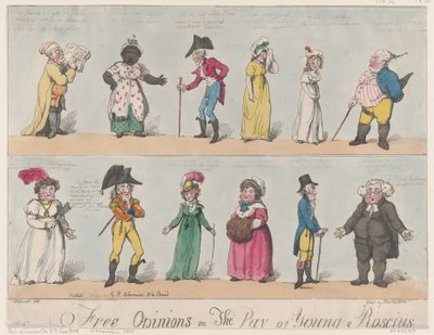 Free Opinions on the Pay of Young Roscius, 26.02.1805., 26.02.1805. autorstwa Thomas Rowlandson