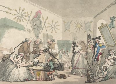 Koszary francuskie, 12 sierpnia 1791 r., 12 sierpnia 1791 r. autorstwa Thomas Rowlandson