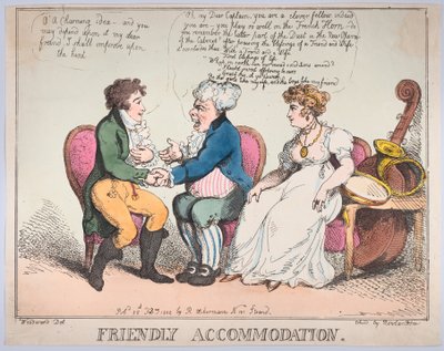Przyjazne zakwaterowanie, 25 lutego 1802, 25 lutego 1802. autorstwa Thomas Rowlandson