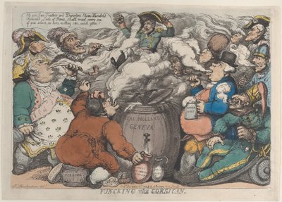 Funcking Korsykanin, 6 grudnia 1813., 6 grudnia 1813. autorstwa Thomas Rowlandson