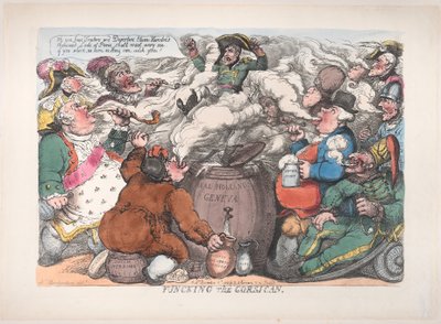 Funcking Korsykanin, 6 grudnia 1813., 6 grudnia 1813. autorstwa Thomas Rowlandson