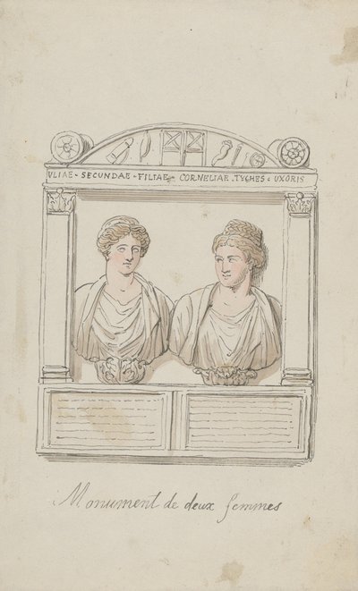 Ołtarz pogrzebowy Julii Sekundy i Kornelii Tyché autorstwa Thomas Rowlandson