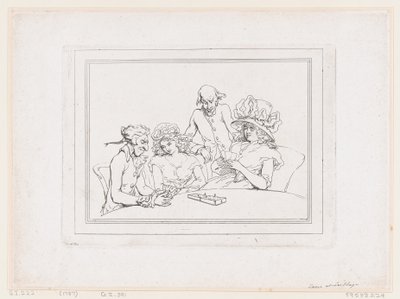 Gra w cribbage’a autorstwa Thomas Rowlandson