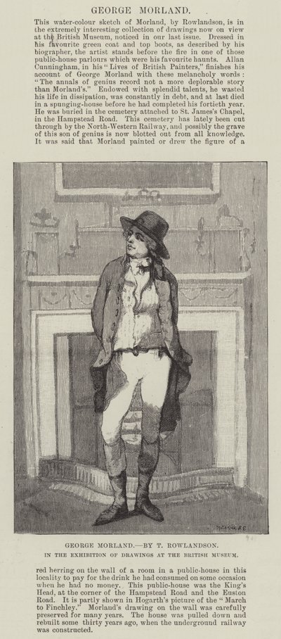 George Morland autorstwa Thomas Rowlandson