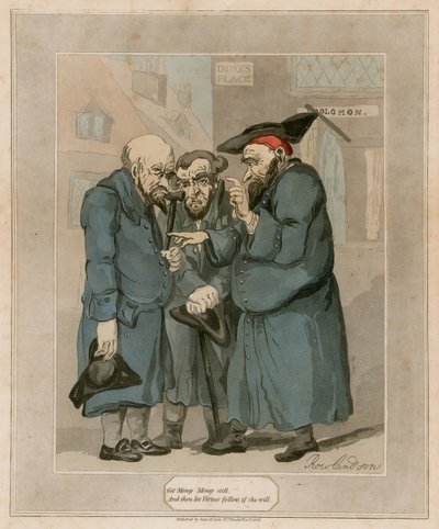 Zdobądź pieniądze Pieniądze nadal autorstwa Thomas Rowlandson