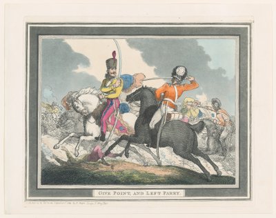 Give Points and Left Parry, 1 września 1798., 1 września 1798. autorstwa Thomas Rowlandson