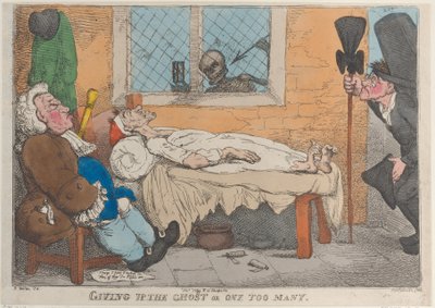 Rezygnacja z ducha lub o jeden za dużo, 1813., 1813. autorstwa Thomas Rowlandson