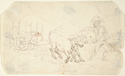 Przechodzenie na tył z powodu choroby autorstwa Thomas Rowlandson