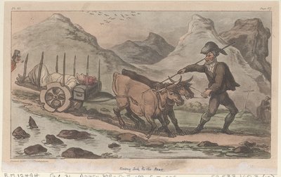Chory na tyły, z The Military Adventures of Johnny Newcome, 1815., 1815. autorstwa Thomas Rowlandson