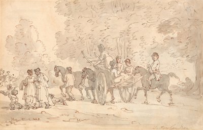 Wyjście na rynek autorstwa Thomas Rowlandson