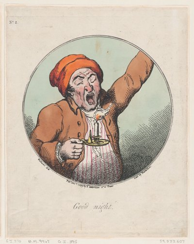 Dobranoc, 1 listopada 1799., 1 listopada 1799. autorstwa Thomas Rowlandson