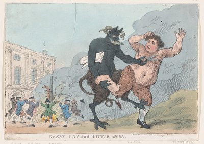 Wielki płacz i mała wełna, 22 grudnia 1783 r., 22 grudnia 1783 r. autorstwa Thomas Rowlandson