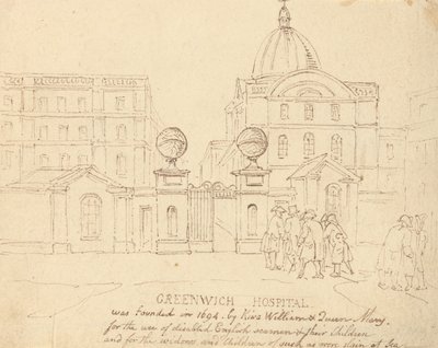 Szpital w Greenwich autorstwa Thomas Rowlandson