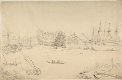 Scena portowa autorstwa Thomas Rowlandson