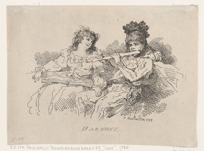 Harmonia, 12 sierpnia 1785 r., 12 sierpnia 1785 r. autorstwa Thomas Rowlandson