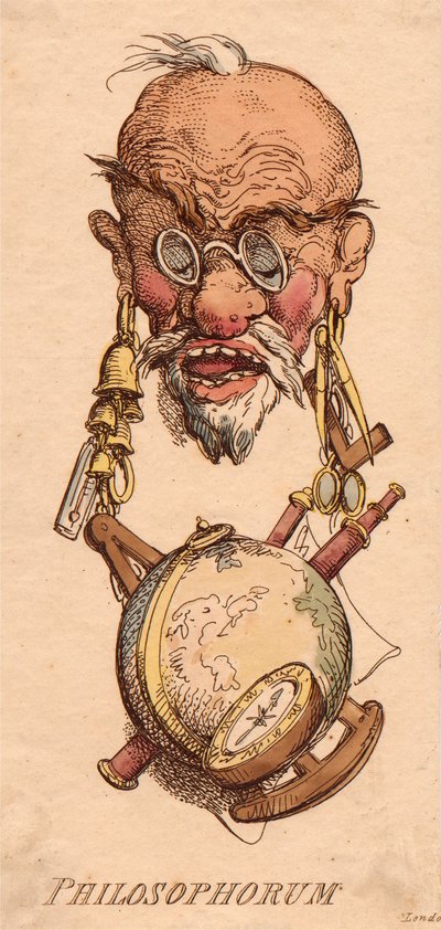 Głowy: filozofów autorstwa Thomas Rowlandson