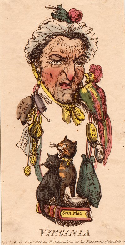 Miejscowości: Wirginia autorstwa Thomas Rowlandson