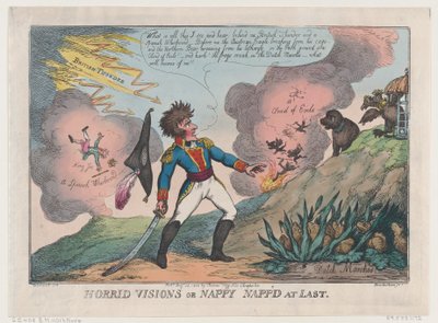 Okropne wizje pieluszkowego drzemki w końcu, 23 sierpnia 1808 r., 23 sierpnia 1808 r. autorstwa Thomas Rowlandson