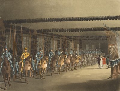 Horse Armoury, Tower of London, 1 listopada 1809., 1 listopada 1809 autorstwa Thomas Rowlandson