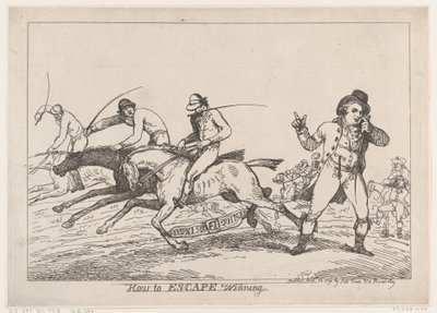 Jak uciec przed wygraną, 22 listopada 1791, 22 listopada 1791. autorstwa Thomas Rowlandson