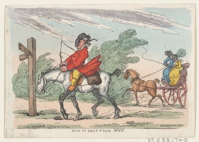 Jak zgubić drogę, 1803-1815., 1803-1815. autorstwa Thomas Rowlandson