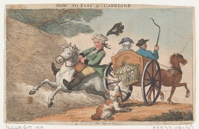 Jak przekazać powóz, 11 czerwca 1808 r., 11 czerwca 1808 r. autorstwa Thomas Rowlandson