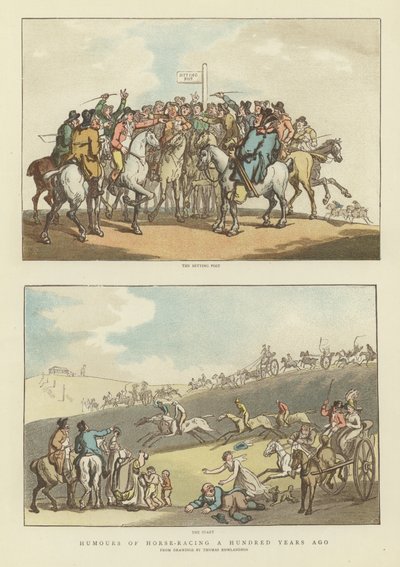 Humory z wyścigów konnych sto lat temu autorstwa Thomas Rowlandson