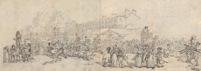Róg Hyde Parku autorstwa Thomas Rowlandson