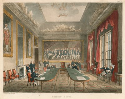 Wnętrze Trinity House autorstwa Thomas Rowlandson