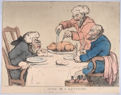 Żydzi na śniadaniu, 1794., 1794. autorstwa Thomas Rowlandson