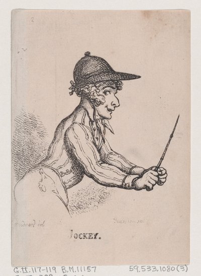 Dżokej, kwiecień 1808., kwiecień 1808. autorstwa Thomas Rowlandson