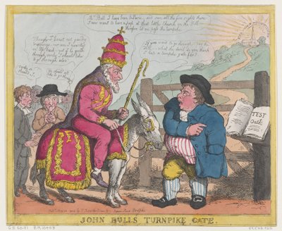Brama Turnpike Johna Bulla, 15 maja 1805 r., 15 maja 1805 r. autorstwa Thomas Rowlandson