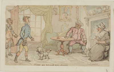 Johnny bezpiecznie wrócił do mamy autorstwa Thomas Rowlandson