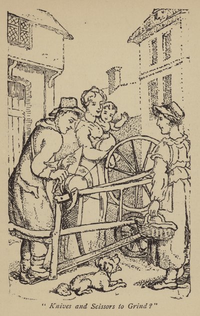 Noże i nożyczki do szlifowania? autorstwa Thomas Rowlandson