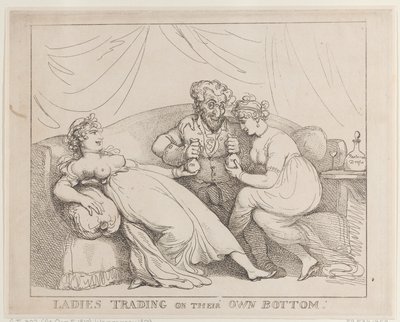 Kobiety handlujące własnym ciałem autorstwa Thomas Rowlandson