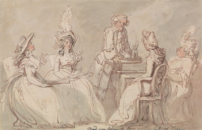 Panie przy herbacie autorstwa Thomas Rowlandson