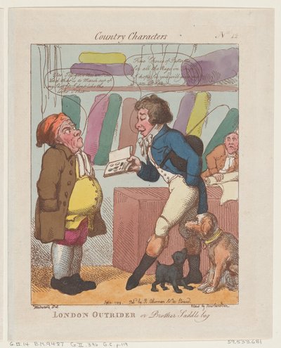 London Outrider, czyli Brother Saddlebag, 10 września 1799., 10 września 1799. autorstwa Thomas Rowlandson