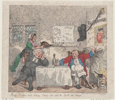 Długie Kazania i Długie Oblężenia pasują do Kołysania Zmysłów, 11 lutego 1783, 11 lutego 1783. autorstwa Thomas Rowlandson