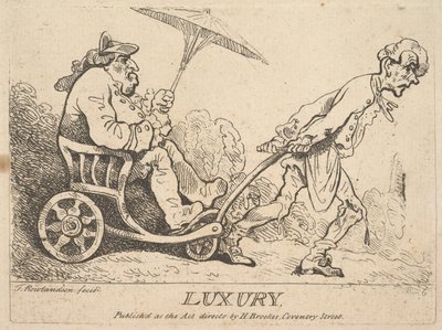Luksus, [1781] wznowiony w latach 1786-95. autorstwa Thomas Rowlandson