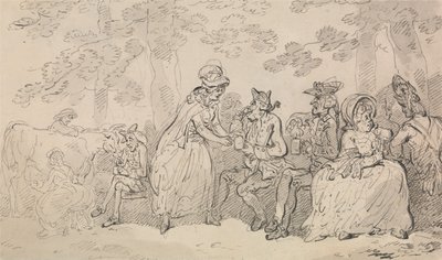 Dojarki i dżentelmeni w St. James’s Park autorstwa Thomas Rowlandson