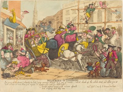 Nieszczęścia Londynu autorstwa Thomas Rowlandson