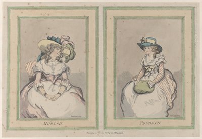 Modish and Prudish, 1 grudnia 1791., 1 grudnia 1791. autorstwa Thomas Rowlandson
