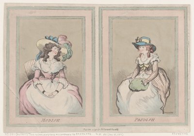 Modish and Prudish, 1 grudnia 1791., 1 grudnia 1791. autorstwa Thomas Rowlandson